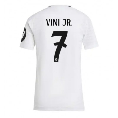 Ženski Nogometni dresi Real Madrid Vinicius Junior #7 Domači 2024-25 Kratek Rokav Ženski Nogometni dresi Real Madrid Vinicius Junior #7 Domači 2024-25 Kratek Rokav